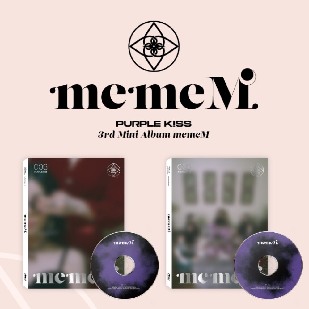 K-POP PURPLE KISS 3rd Mini Album memeM CD+108p P.Book+P.Card+Post+