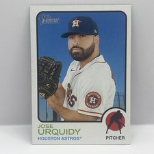 2022 Topps Heritage High Number Baseball Jose Urquidy Base #647 Houston Astros
