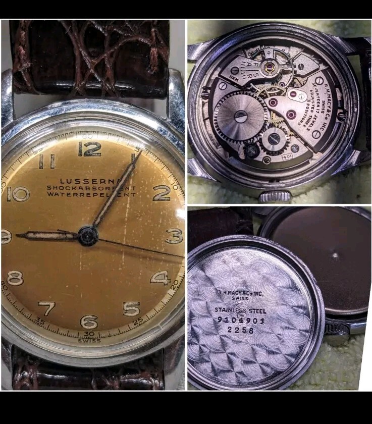 Macy Co Lusserna Military Style Watch! Works Great!