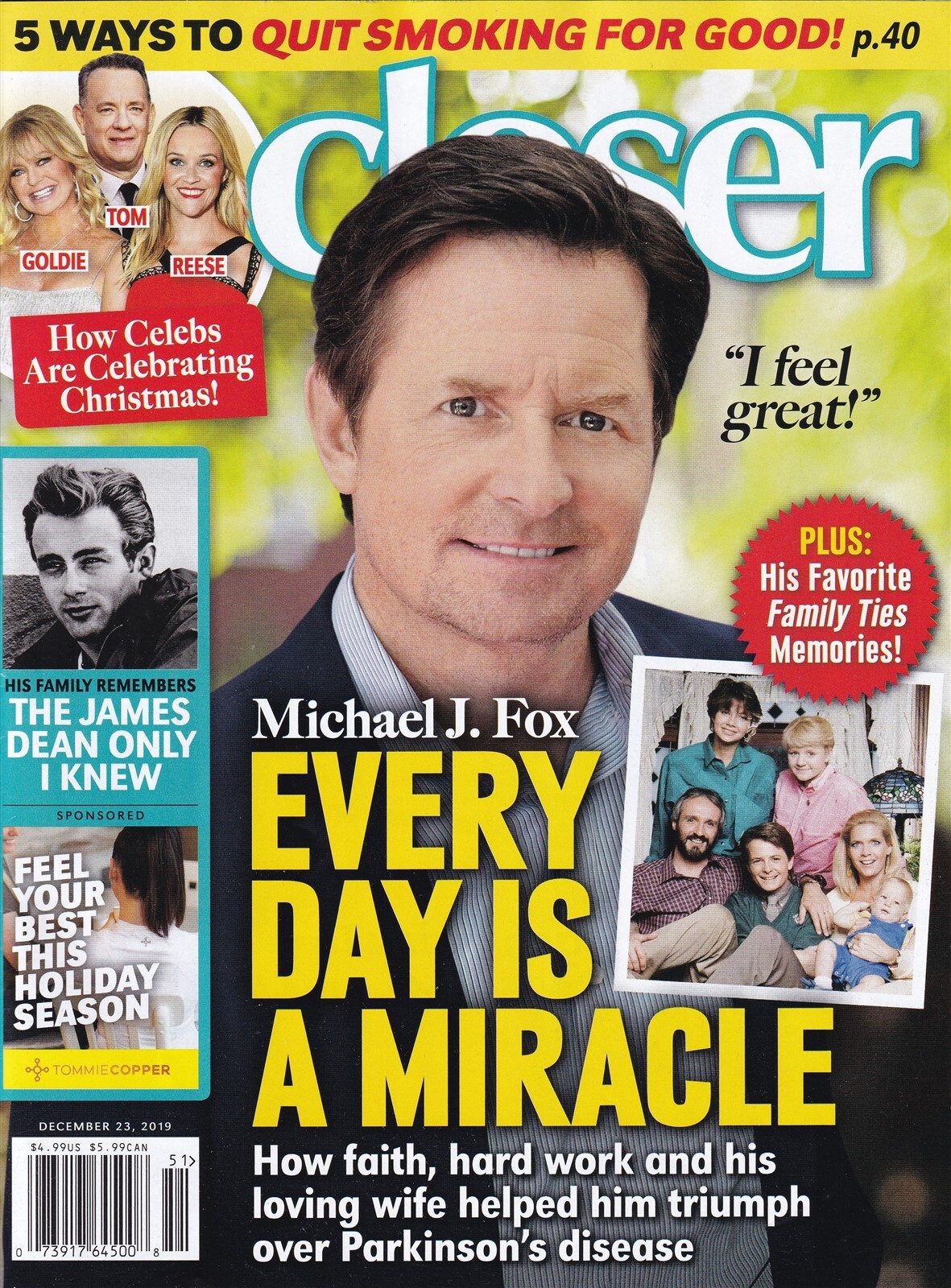Closer Weekly Michael J Fox: Every Day Is A Miracle December 23 2019