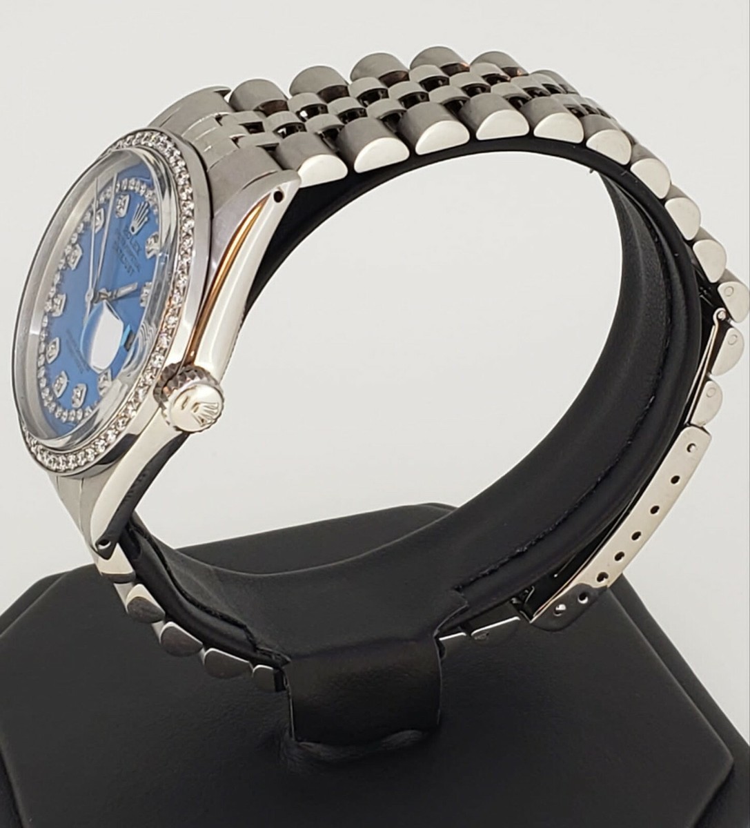 Rolex 31mm Datejust Silver String Diamond Dial Bezel with  Rolex Mens Datejust Oyster Perpetual String Diamond Dial Diamond Bezel main image 1