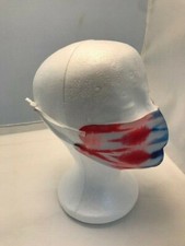 Beautiful red white and blue adjustable Tie-dye cover bandana scarves