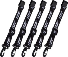5 E-Z UP Canopy Hanging Clips Set of 5 Black Tent Hanging Clips Max length 15" 5