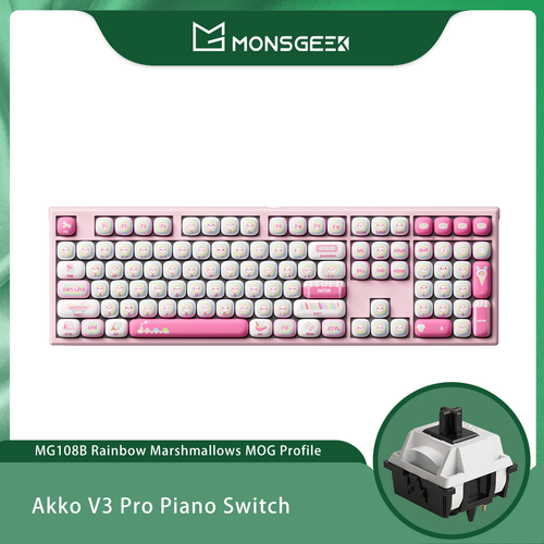 Clavier mécanique Akko MonsGeek MG108B Bun Wonderland RGB triple mode - Photo 21/24