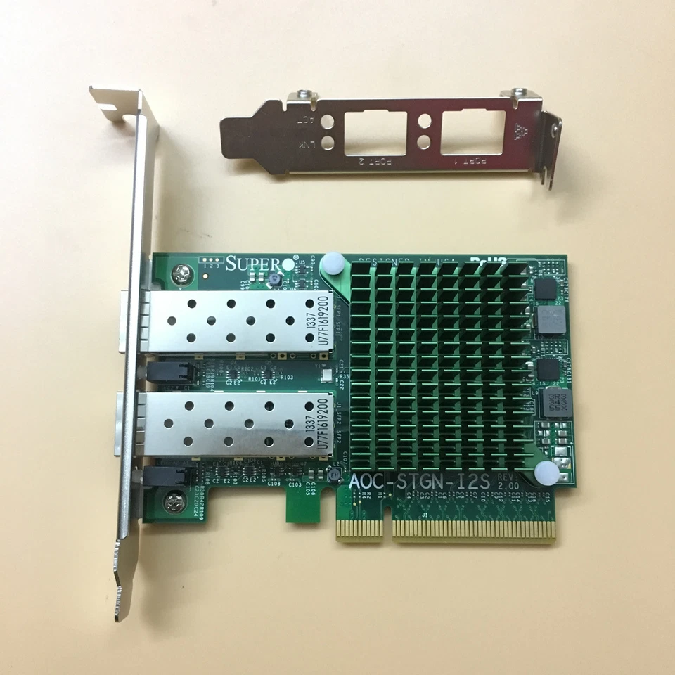 AOC-STGN-I2S SUPERMICRO REV 2.0 DUAL PORT 10 GIGABIT ETHERNET CARD - Image 4 of 4