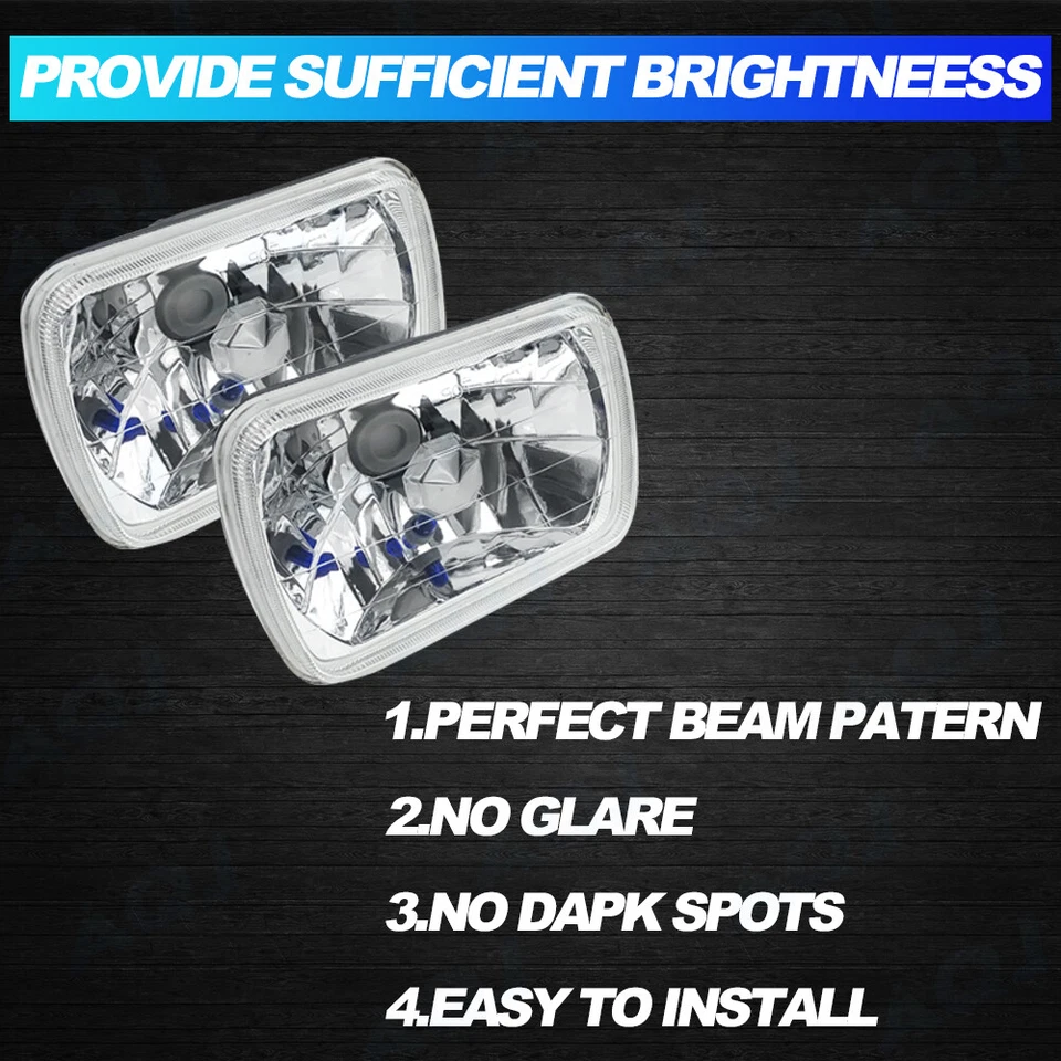 For International Harvester 9400i SBA 9200 SBA 7''x6" LED Headlight Hi/Lo Beam Foto 2 de 4