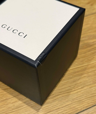 Genuine Original Gucci Black & White Watch Presentation Box Case