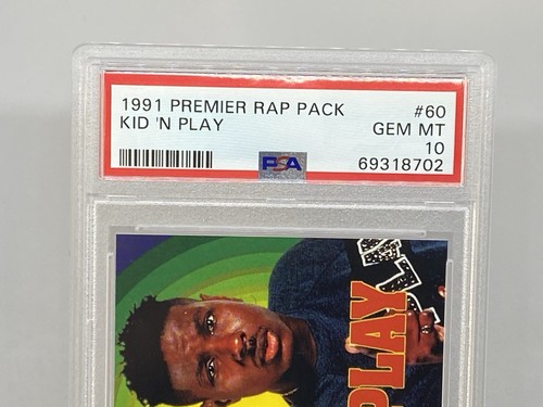 1991 Premier Rap Series Kid 'N Play #60 PSA 10 GEM MINT POP 1 SCARCE - Picture 6 of 7