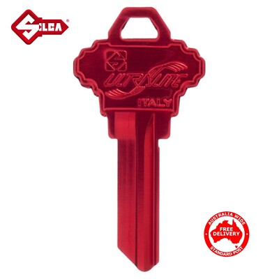 SILCA Ultralite Keyblank SCHLAGE ,Key Blank-RED Free Post In Australia-SSH3URE