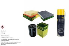 MANN FILTER Paket MANNOL Klimareiniger für VW Golf III 1H1 1.9 D Vento 1H2 1H5