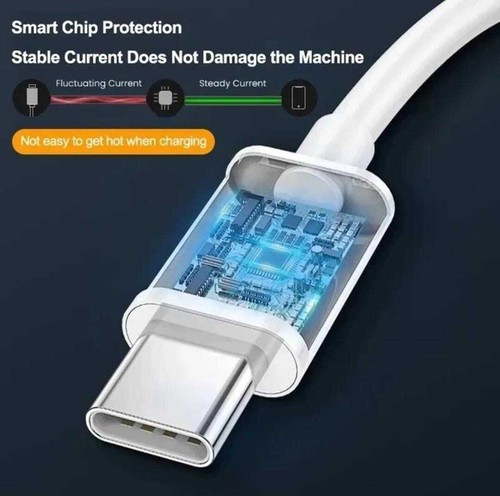 Câble Chargeur Rapide USB-C vers USB-C 3A 60W pour Samsung Macbook Type-C Cordon CANADA - Photo 5 sur 16