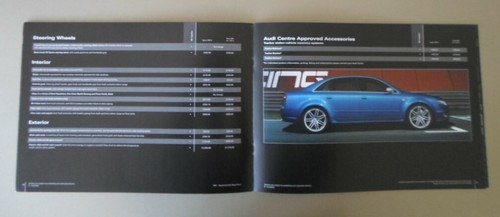 AUDI RS4 QUATTRO SALOON orig 2005 2006 UK Mkt Sales & Specs Brochure - Picture 8 of 10