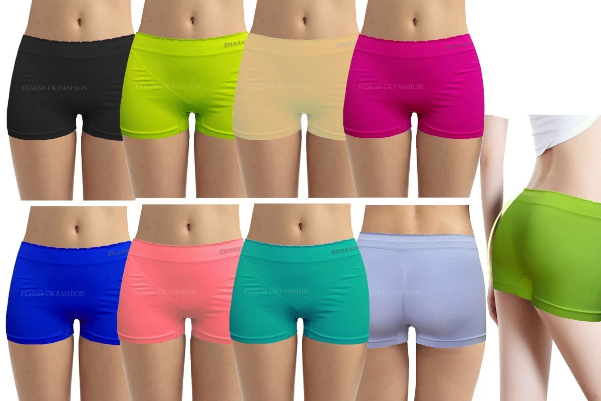 Womens Knickers Underwear Shorts Stretch Yoga Boxers Sports Soft