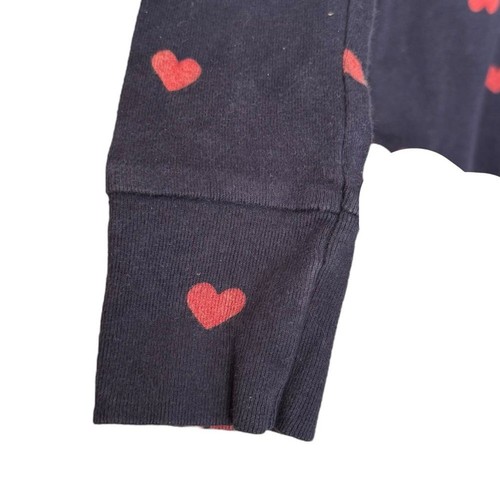 Gap kids Girls Navy Blue Red Heart Pajama Set Size 12 Organic Cotton - Picture 5 of 10