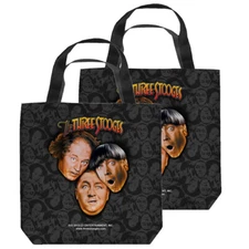 The Three Stooges "Stooges All Over" Double Sided Tote Bag - 3 sizes