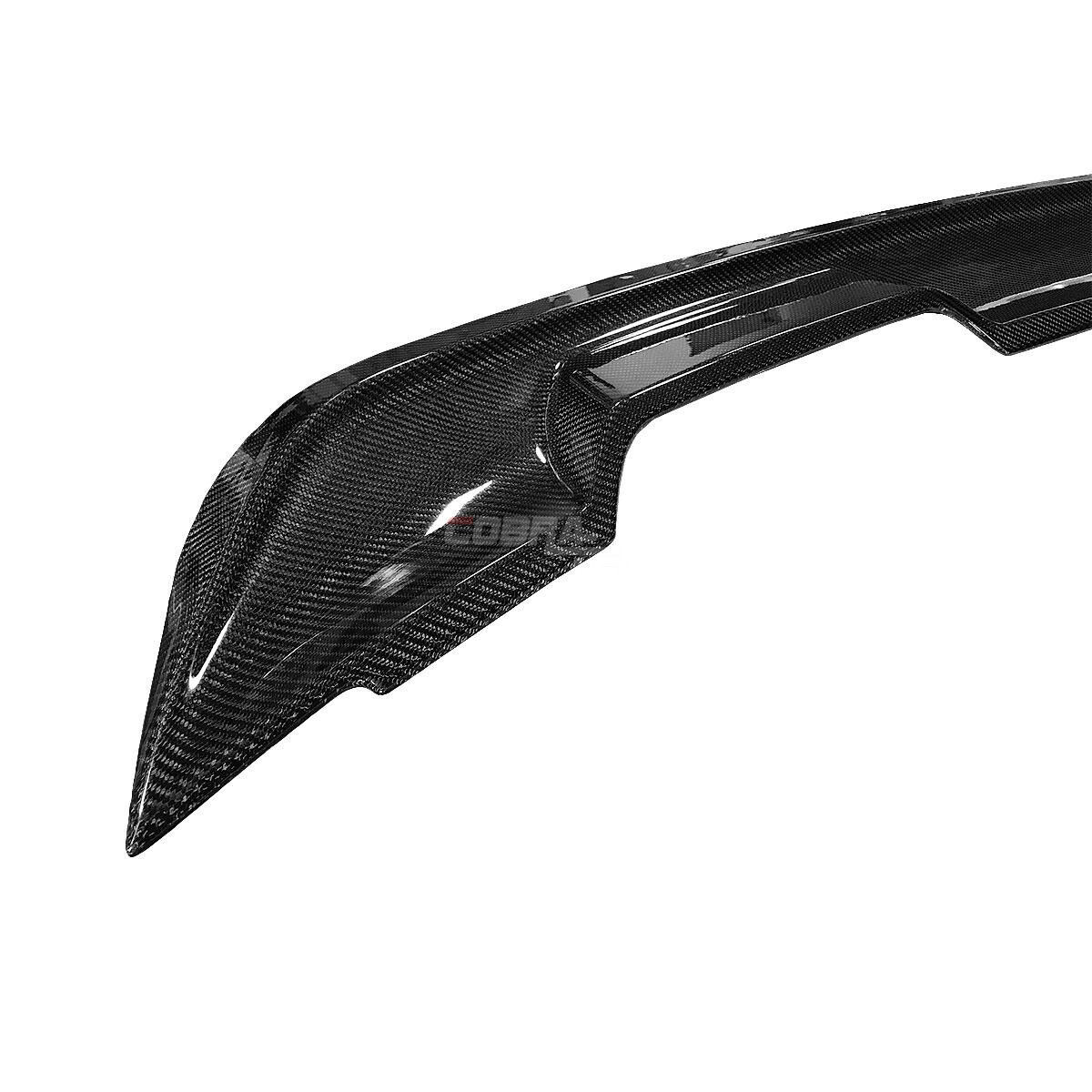 For 15-21 Mustang GT500 Real Carbon Fiber Gloss Black Rear Trunk Spoiler Wing