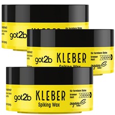 3x 75ml Schwarzkopf Got2b Glue Spiking Wax for Formable Styles Strong Hold 6