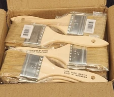 Lot of 12 x Magnolia Brush 233 Low Cost Chip Brush, 2 in W x 1-1/2 White Bristle