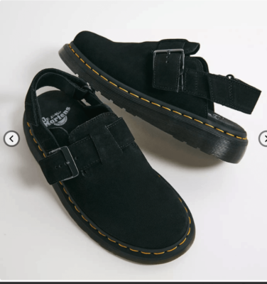 Dr. Martens Jorge Ⅱ ブラック Dr. Martens JORGE II Black SUEDE SLINGBACK MULES MSRP$170 Wellmade