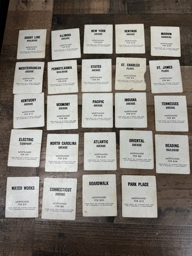 Vintage Parker Brothers MONOPOLY Board Game With Wooden Pieces & More*** RARE*** - Picture 10 of 24