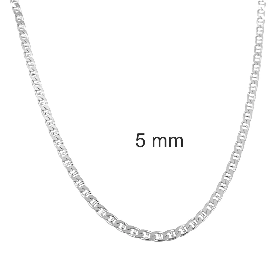 Collana Grumetta Traversino placcata argento girocollo catenina catena collanina - Immagine 3 di 4