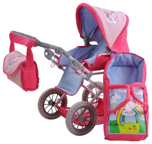 Bayer Design Puppenwagen Trendy grau/rosa TOP | eBay.de