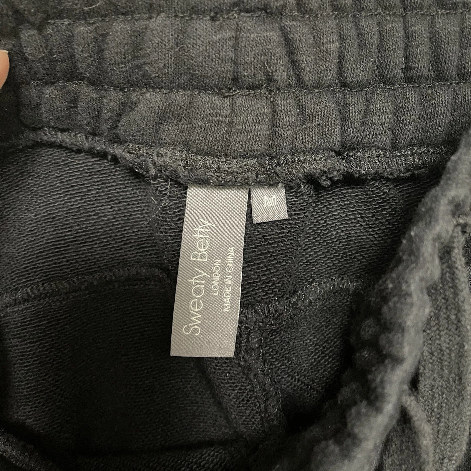 sweaty-betty solid sweatshorts elastic drawstring shorts