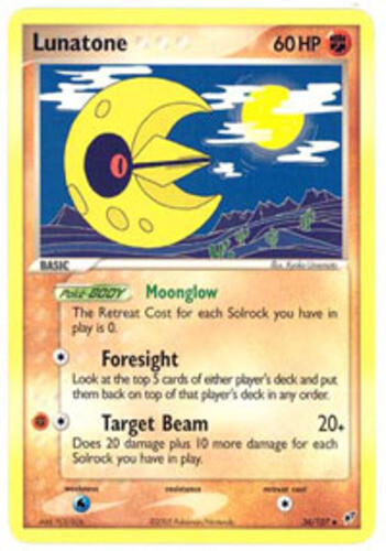 Pokemon - Lunatone - 36/107 - Uncommon - EX Deoxys - NM