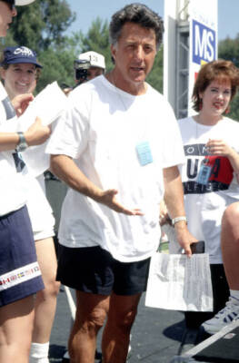 Dustin Hoffman Nancy Davis Race to Erase MS at UCLA Drake Stad- 1996 Old Photo 1