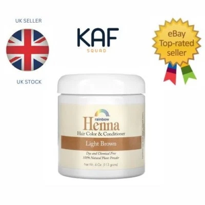 Rainbow Research, Henna, Hair Color and Conditioner, Light Brown, 4 oz (113 g)