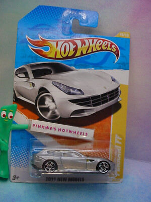 htf 2011 Hot Wheels FERRARI FF #45 ☆ metallic silver variant; pr5