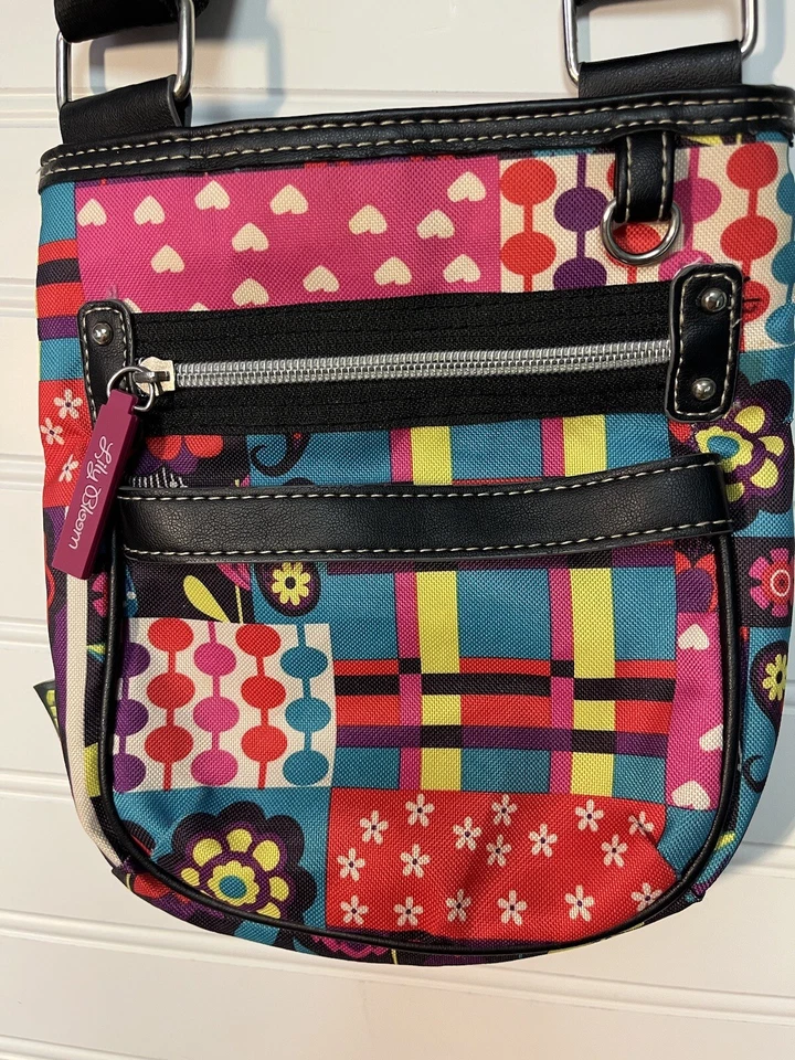 Cartera Bandolera y Cartera Cambiadora Lily Bloom - Multicolor con Correa Negra Foto 4 de 4