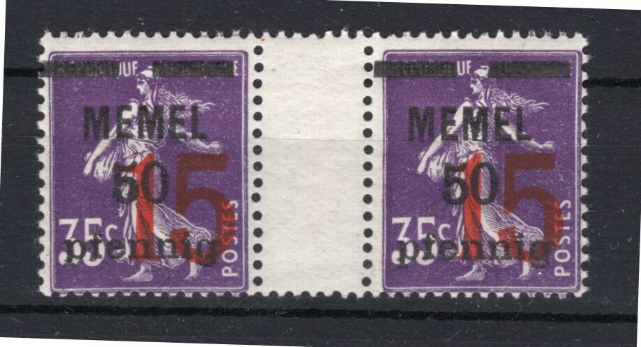 Memel 48ZW Between Bridge Luxury** MNH Post Fresh 18EUR (73987