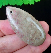 46x22x7mm Natural Brown Chrysanthemum Coral Teardrop Pendant Bead EA83931