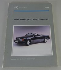 Workshop Manual Introduction Mercedes A124/W124 Convertible 300 CE 24 from 06/1992