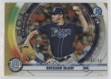 2020 Bowman Scouts Top 100 Chrome Gold Refractor 44/50 Brendan McKay 0as3