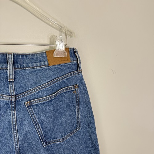 Madewell Pantalone Donna Vita Alta Gamba Larga Culottes Denim Blu Orlo Grezzo 29 Nuovo LEGGI - Foto 4 di 6