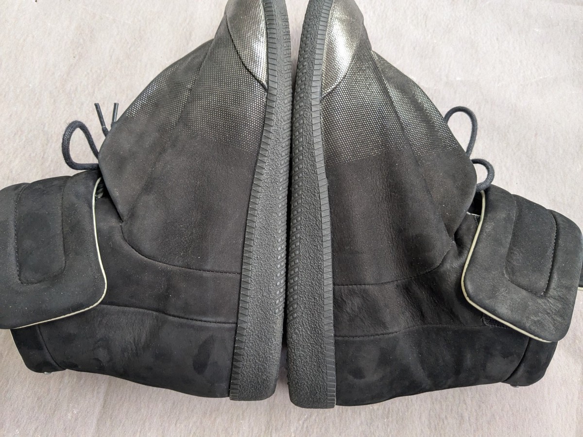 Maison Margiela Future Men 8 41 Black Silver Suede High Top