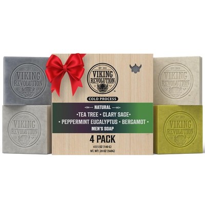 Natural Soap for Men - Mens Soap Bar with Essential Oils Cold Pressed Bar Soa...