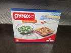 NEW Vintage Pyrex Bakeware 4 Pc Set 9x13, 8x8, 2qt Baking Dish w/Lid