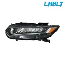 LABLT Left Driver Side Halogen w/LED DRL Headlights For 2018-2020 Honda Accord