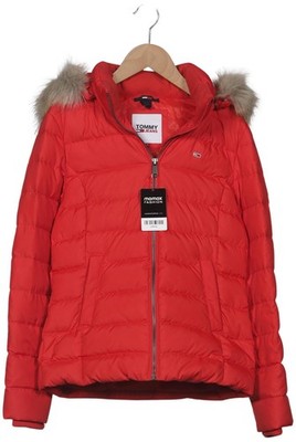 Tommy Jeans Jacke Damen Anorak Jacket Kurzmantel Gr. S Daunen Rot #koff6vg