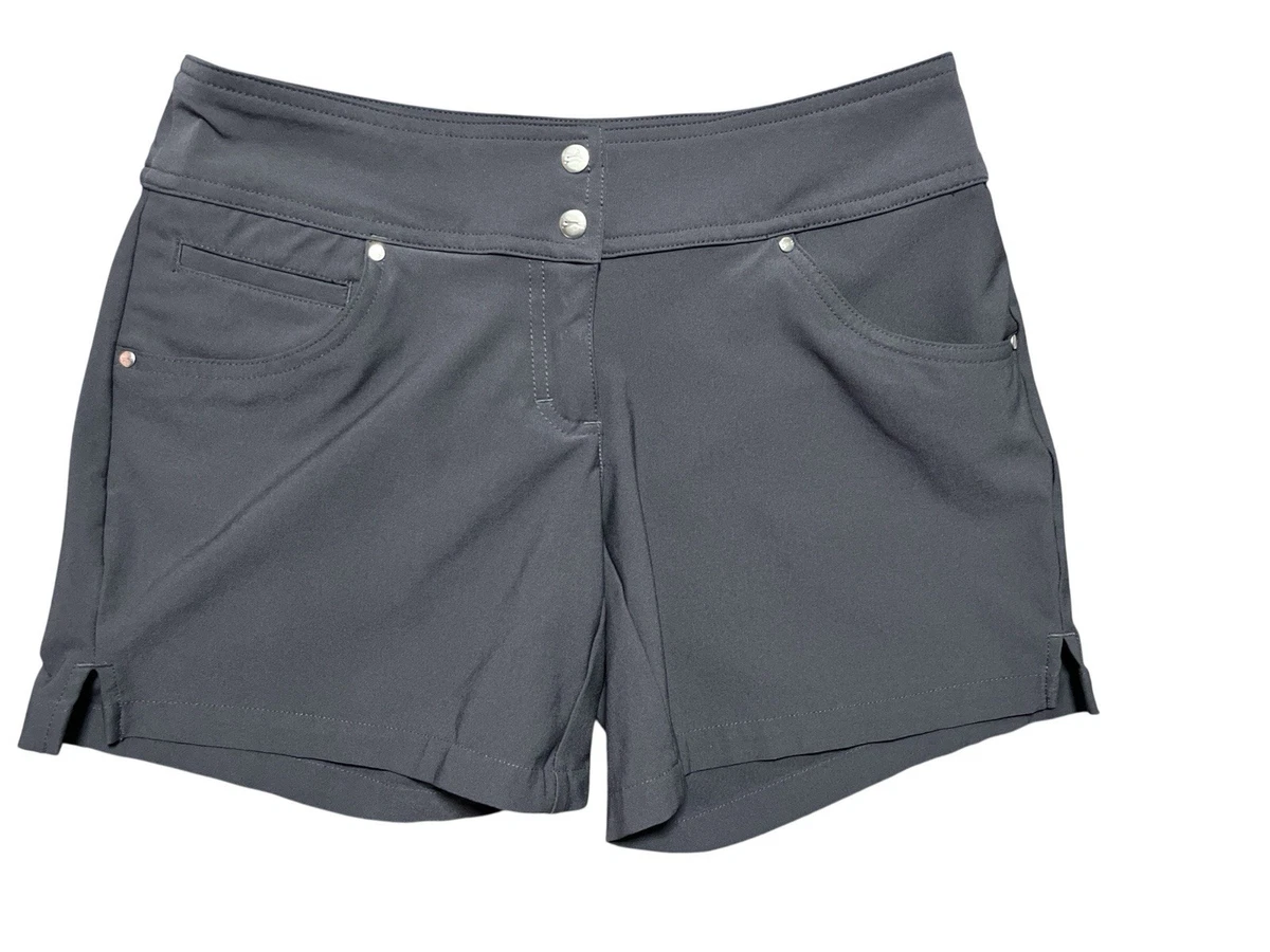 Short en twill avec cordon de serrage - Turquoise clair/rayé - FEMME