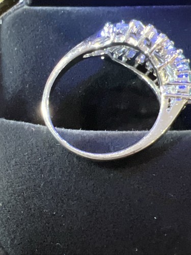 Anello cocktail vintage misura 10 pietre blu e trasparenti stupendo - Foto 11 di 14