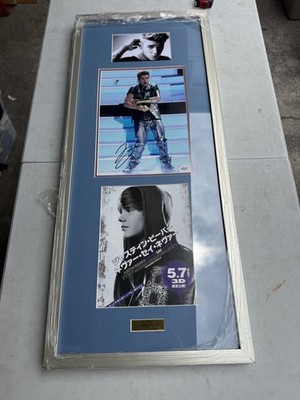 Justin Bieber Never Say Never Framed Autograph 14x32 W/COA