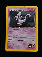 Rocket's Mewtwo 14/132 Gym Challenge Holo Rare English 2000 70 HP Unlimited