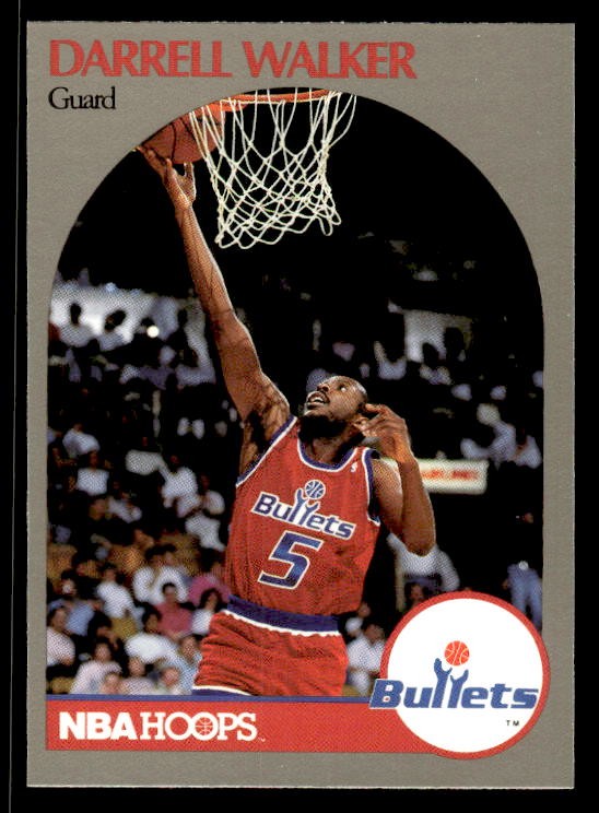 Darrell Walker 1991 Hoops 100 Superstars #100 Washington Bullets ESE