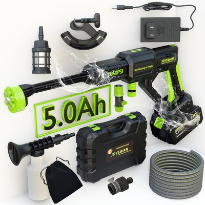 #ad Cordless Pressure Washer1060 PSI Battery Power Washer with 5.0Ah Black $184.17