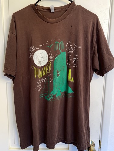 M. Ward 2000s T Shirt XL Brown American Apparel Concert Music RARE