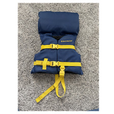 West Marine 2PW Infant/Child Type II Near-Shore Buoyant Life Jacket Blue Yellow